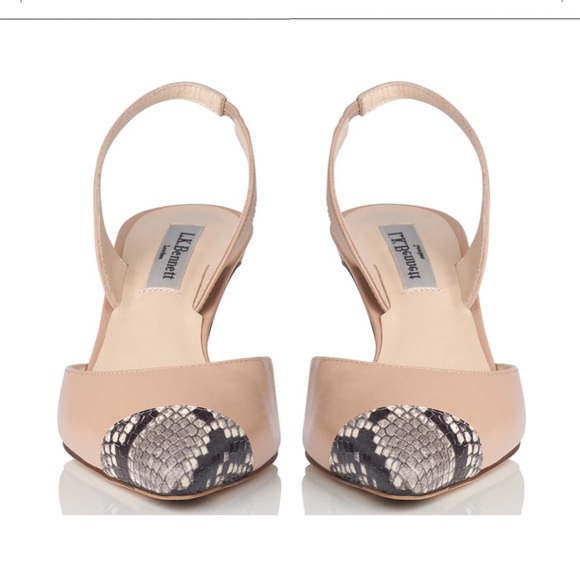 L.K. Bennett Keira Trench Nappa Slingback Court - Picture 3 of 16